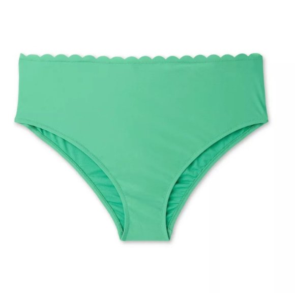 NWT RHODE Scallop Edge High Waist Medium Coverage Bikini Bottom - Picture 4 of 5